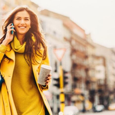 woman talking on the phone