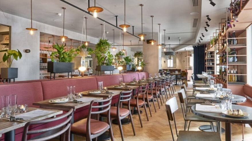 Humble Grape Canary Wharf interior
