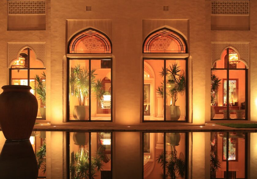 Arabic style hotel exterior