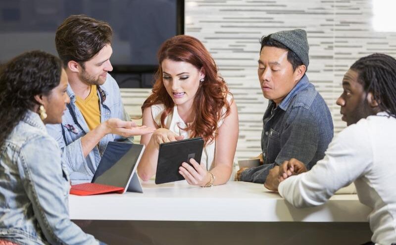 colleagues at work