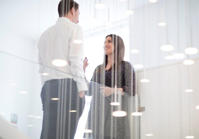 Tiger Recruitment consultants talk in the head office